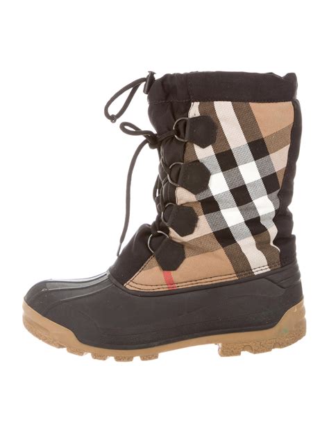 burberry winter snow boots|burberry check back boots.